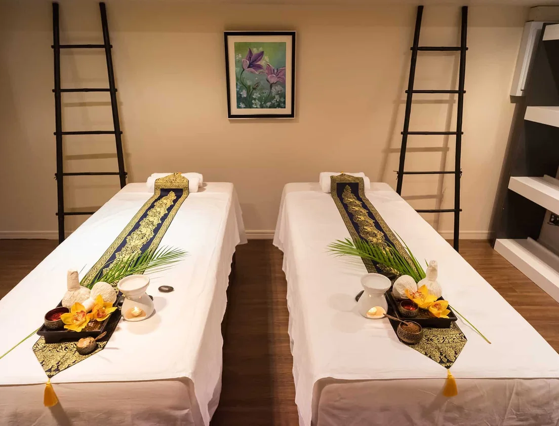 Couple's treatment room at Siri Thai Spa Viaduct