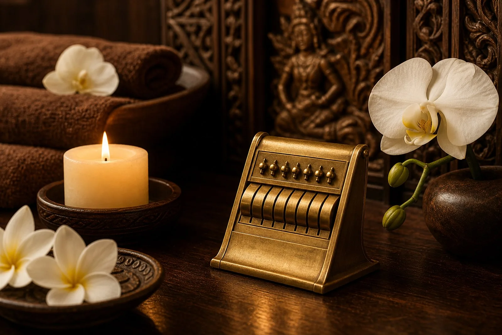 Quiet spa relaxation area with soft natural light