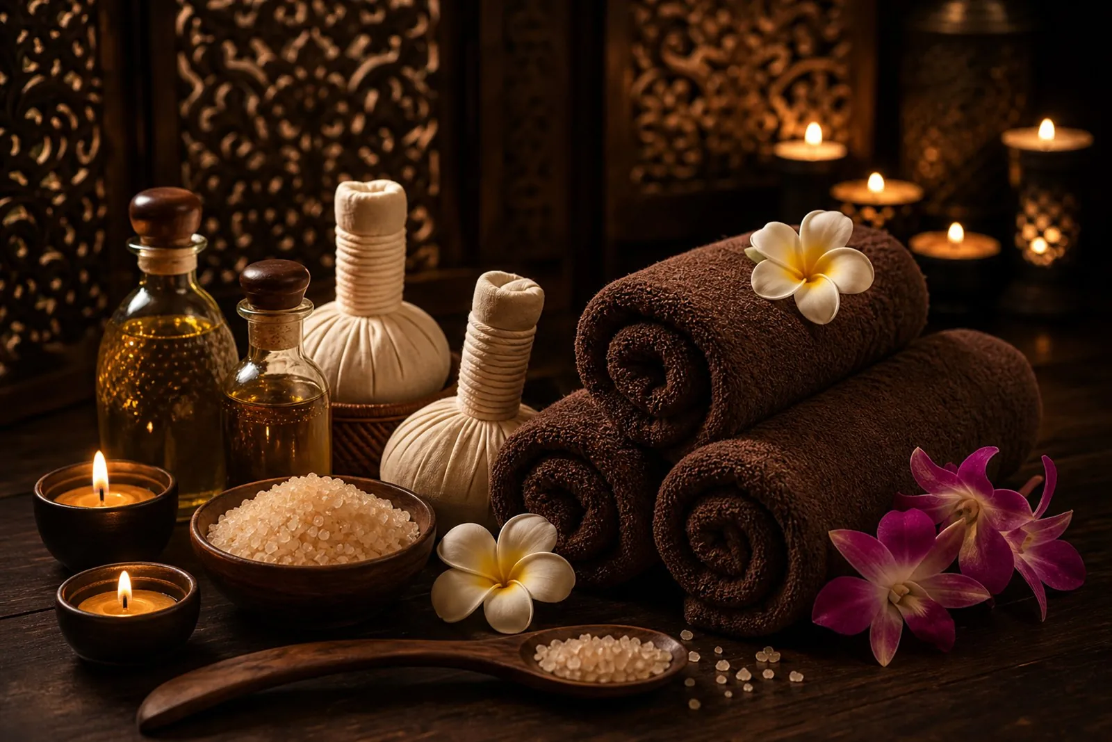 Facial treatment being carried out as part of a spa package