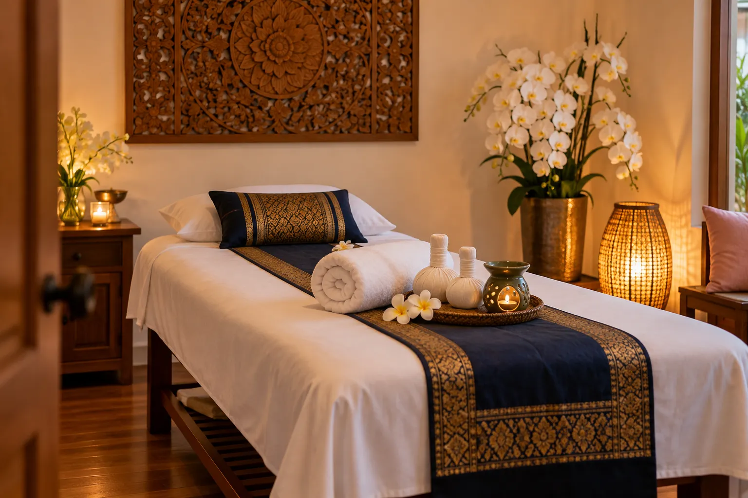 A private treatment room at Siri Thai Massage and Spa Mt Wellington