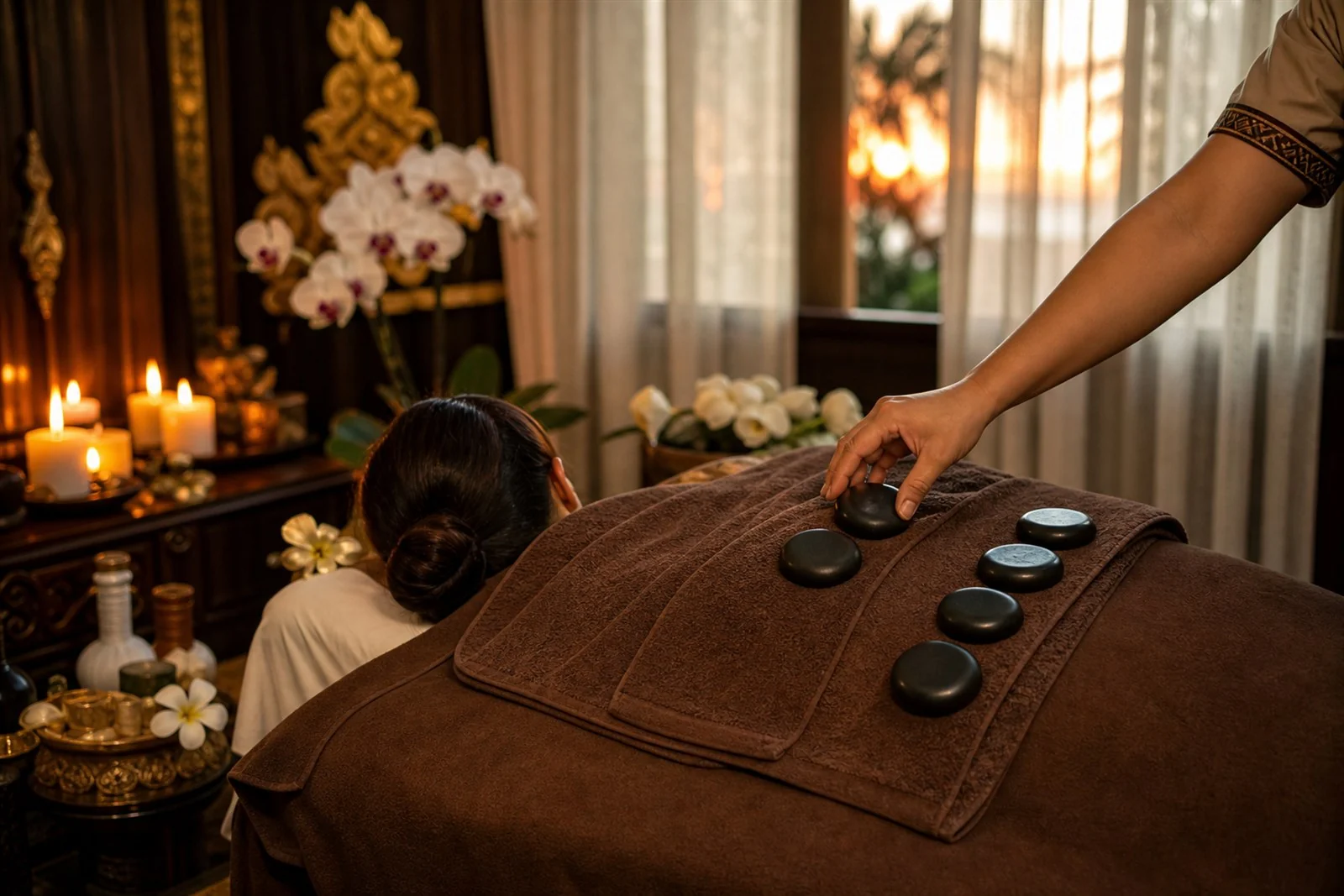 Hot Stone Massage at Siri Thai Massage and Spa Mt Wellington
