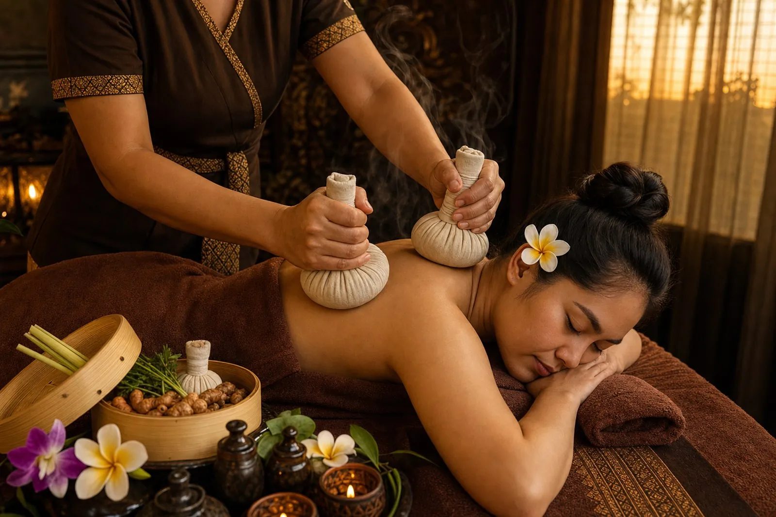 Thai Herbal Compress Massage at Siri Thai Massage and Spa Mt Wellington
