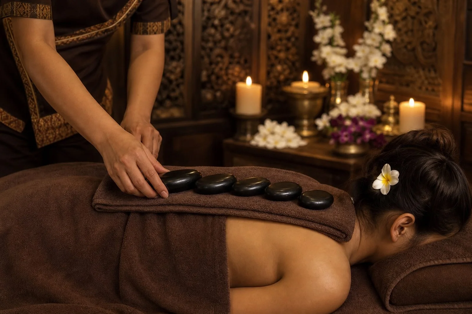Hot Stone Massage at Siri Thai Spa Viaduct